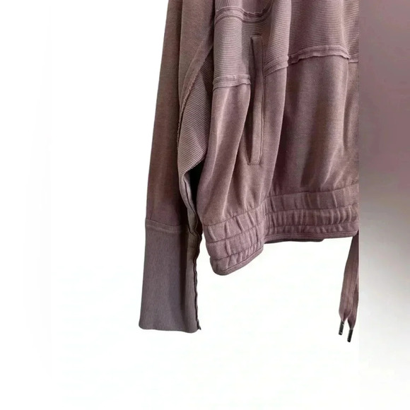 Free People Movement Trekking Out Full Zip Hoodie Sweatshirt, Mauve Pink - M - Picture 7 of 16